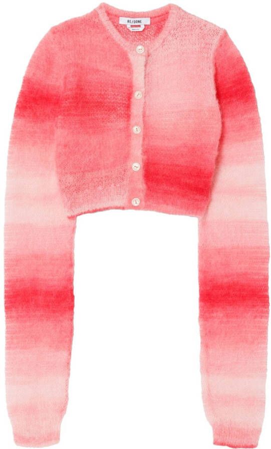 RE DONE Vest met kleurverloop Rood