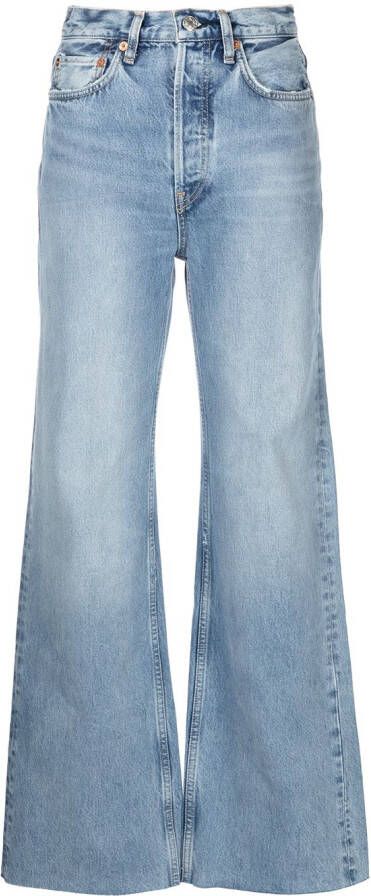 RE DONE High waist jeans Blauw
