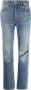 RE DONE Jeans met gerafeld detail Blauw - Thumbnail 1