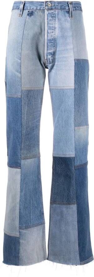 RE DONE Jeans met wijde pijpen Blauw