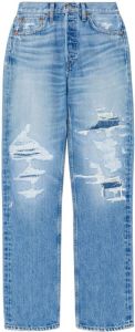 RE DONE Ruimvallende jeans Blauw