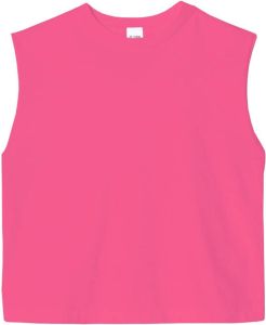 RE DONE Cropped tanktop Roze