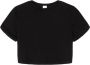 RE DONE Cropped T-shirt Zwart - Thumbnail 1
