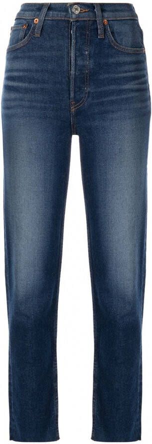 RE DONE High waist jeans Blauw