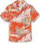 RE DONE Overhemd met tijgerprint Oranje - Thumbnail 1