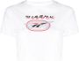 Reebok Cropped T-shirt met logoprint Wit - Thumbnail 1