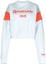 Reebok Sweater met logoprint Blauw - Thumbnail 1