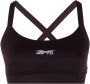Reebok Sport-bh met jacquard logo Paars - Thumbnail 1