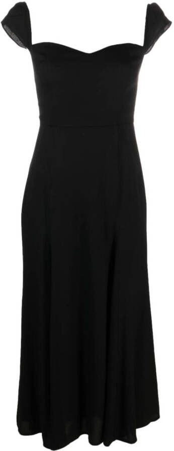 Reformation Midi-jurk Zwart
