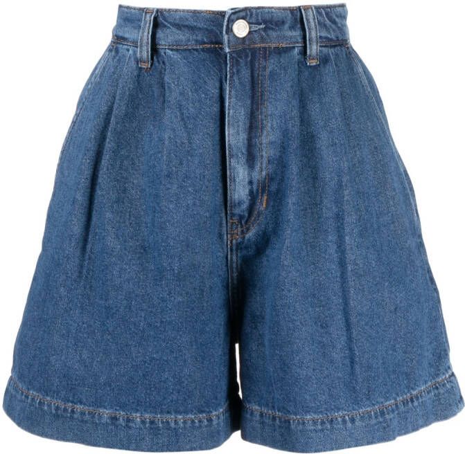 Reformation Denim shorts Blauw