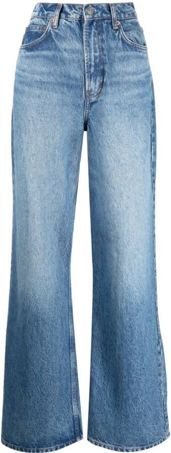 Reformation High waist jeans Blauw