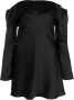 Reformation Off-shoulder mini-jurk Zwart - Thumbnail 1