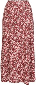 Reformation Midi-jurk met bloemenprint Rood