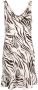 Reformation Mini-jurk met zebraprint Beige - Thumbnail 1