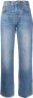 Reformation Val 90s mid waist straight jeans Blauw - Thumbnail 1
