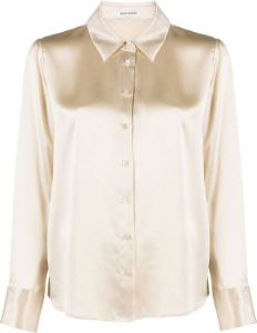 Reformation Zijden blouse Beige