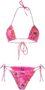 Reina Olga Bikini met bloemenprint Roze