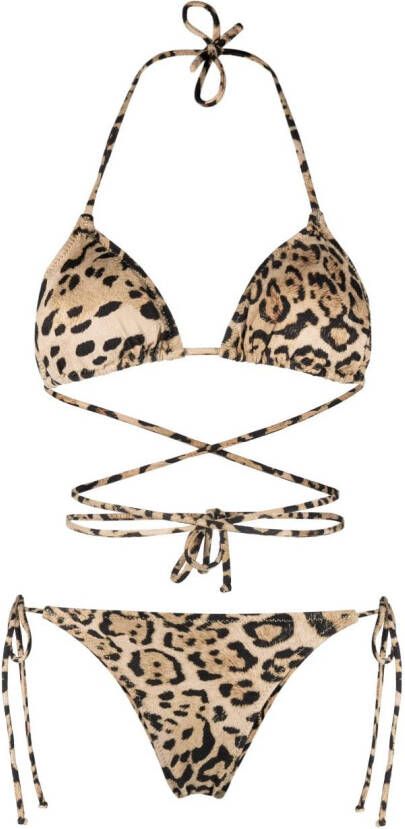 Reina Olga Bikini met luipaardprint Bruin