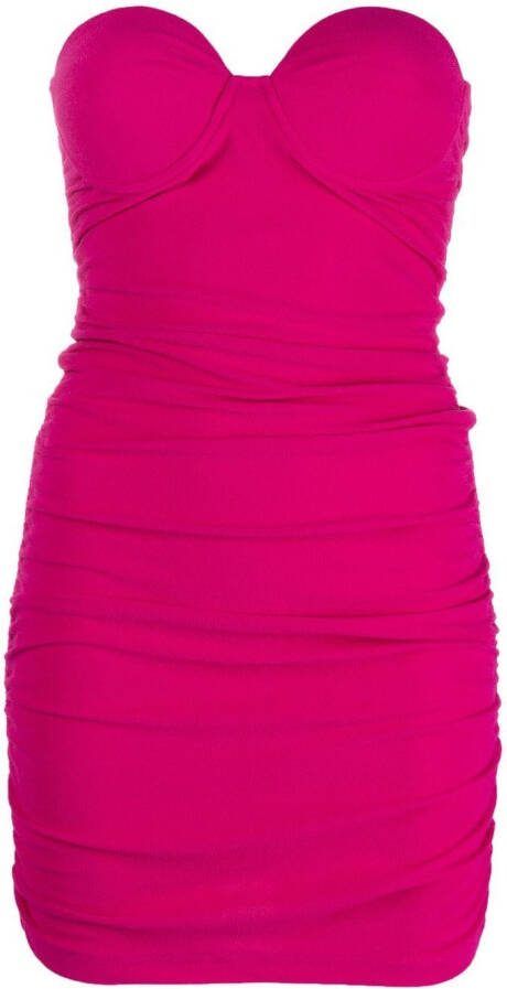 Reina Olga Mini-jurk met ruche Roze