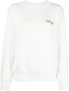Reina Olga Sweater met geborduurd logo Wit