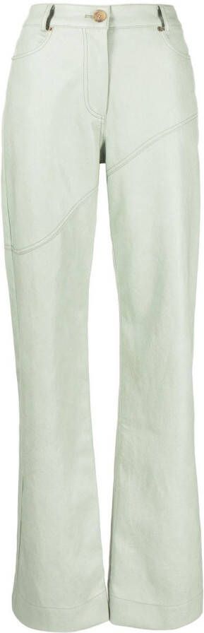 Rejina Pyo High waist jeans Groen