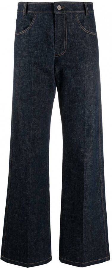 Rejina Pyo Jeans met wijde pijpen Blauw