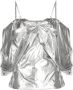 Rejina Pyo Metallic blouse Zilver - Thumbnail 1