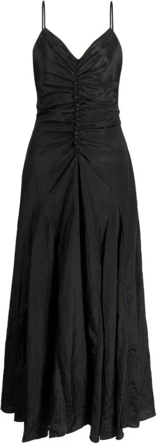 Rejina Pyo Mouwloze jurk Zwart