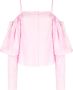 Rejina Pyo Off-shoulder blouse Roze - Thumbnail 1