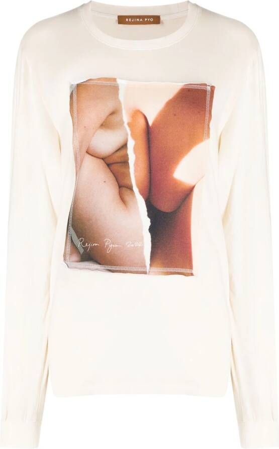 Rejina Pyo T-shirt met lange mouwen Wit