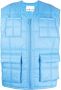 REMAIN Bodywarmer met V-hals Blauw - Thumbnail 1