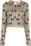 REMAIN Cropped trui Beige - Thumbnail 1