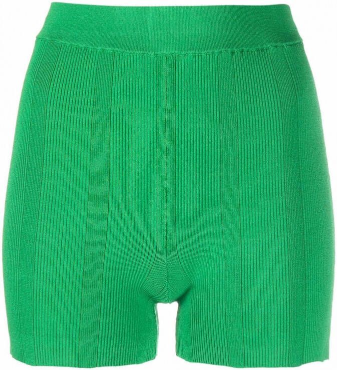 REMAIN Geribbelde shorts Groen