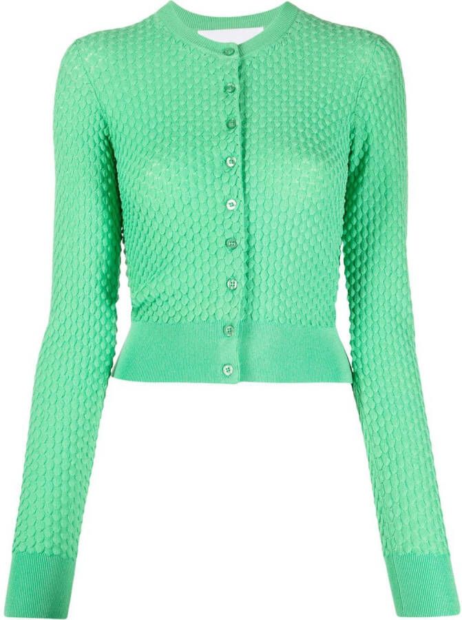 REMAIN Getextureerd vest Groen