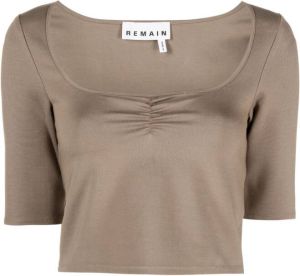 REMAIN Cropped blouse Bruin