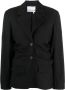 REMAIN Blazer met enkele rij knopen Zwart - Thumbnail 1