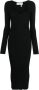 REMAIN Midi-jurk met sweetheart hals Zwart - Thumbnail 1