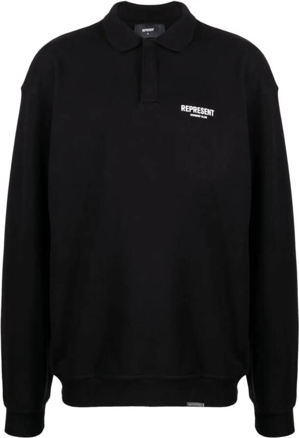 Represent Sweater met logoprint Zwart