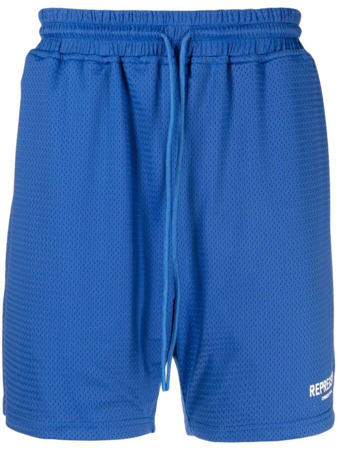Represent Trainingsshorts met logoprint Blauw