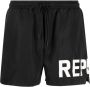 Represent Zwembroek met logoprint Zwart - Thumbnail 1