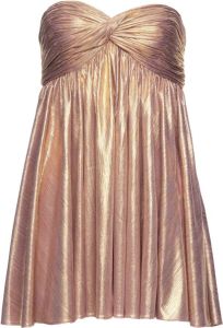 Retrofete Metallic jurk Goud