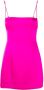 Retrofete Mini-jurk Roze - Thumbnail 1
