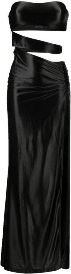 Retrofete Maxi-jurk Zwart