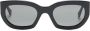 Retrosuperfuture Alva zonnebril met rechthoekig montuur Zwart - Thumbnail 1