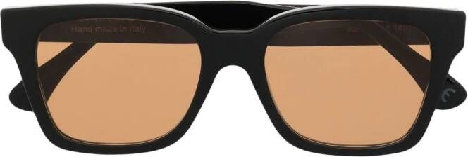 Retrosuperfuture America zonnebril met rechthoekig montuur Zwart