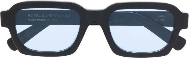 Retrosuperfuture Caro zonnebril met vierkant montuur Zwart