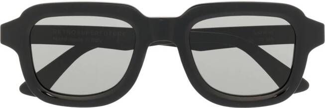 Retrosuperfuture Lazarus zonnebril met vierkant montuur Zwart