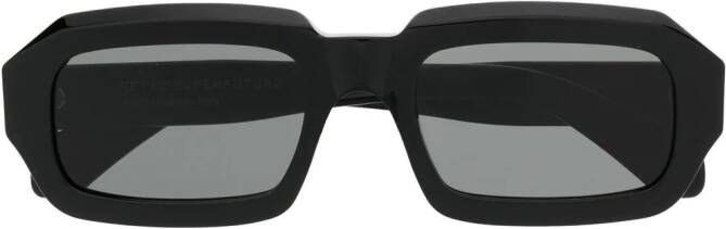 Retrosuperfuture Fantasma zonnebril met geometrisch montuur Zwart