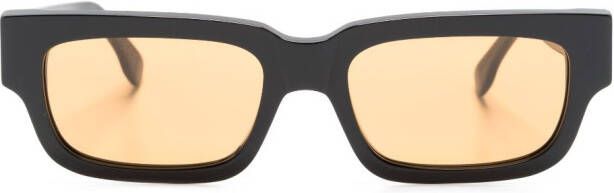 Retrosuperfuture Roma zonnebril met rechthoekig montuur Zwart
