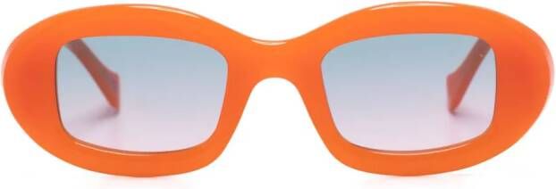 Retrosuperfuture Tutto Juice oval-frame sunglasses Oranje